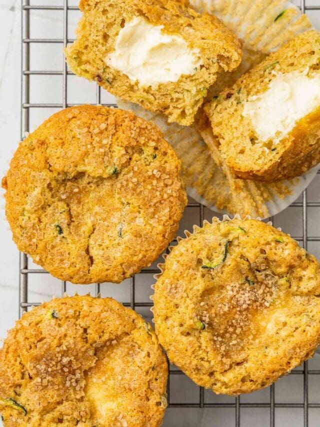 Cream Cheese-Filled Zucchini Muffins Recipe