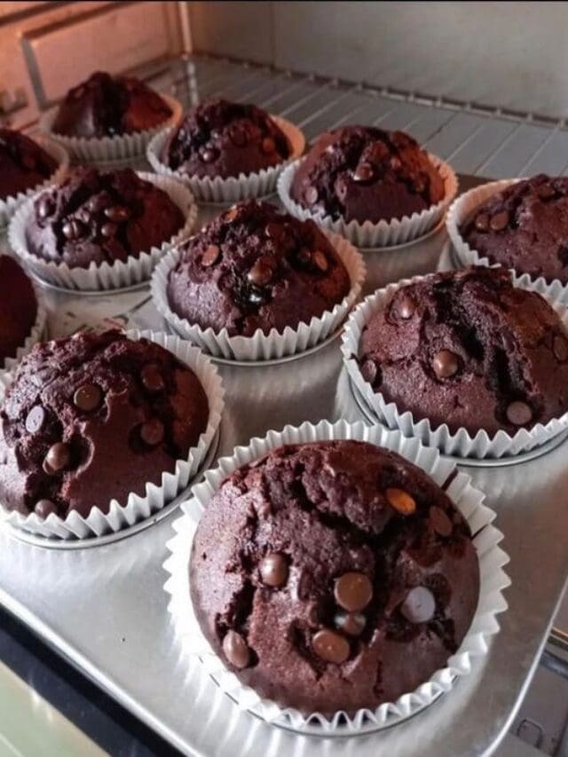 Skinny Double Chocolate Muffins Recipe