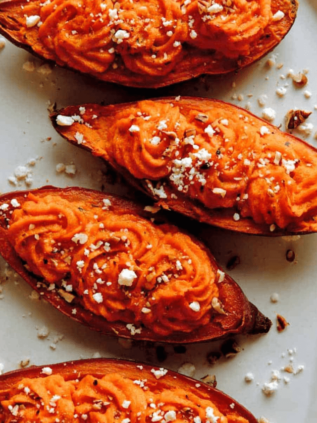 Twice-Baked Sweet Potatoes Recipe