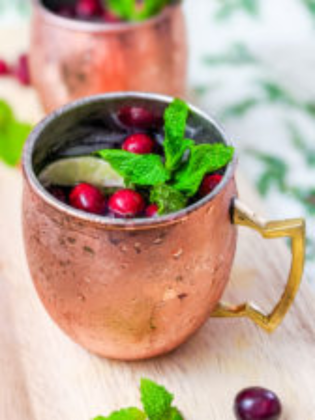 Spicy Cranberry Mule Mocktail Recipe