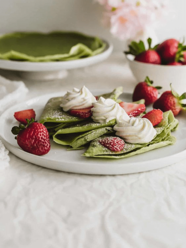 Matcha Crepes Recipe