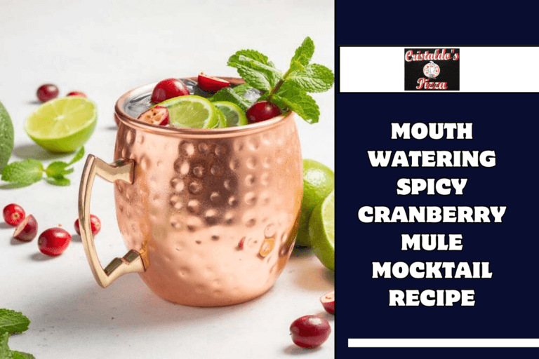 Mouth Watering Spicy Cranberry Mule Mocktail Recipe