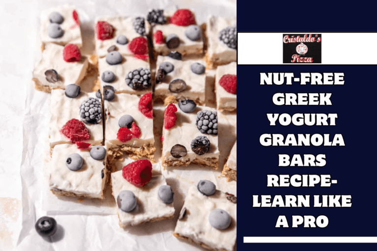 Nut-Free Greek Yogurt Granola Bars Recipe-Learn Like a Pro